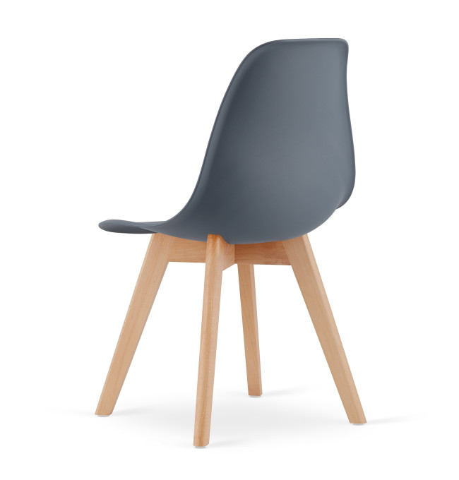 Jídelní židle KITO - břidlicová (hnědé nohy)