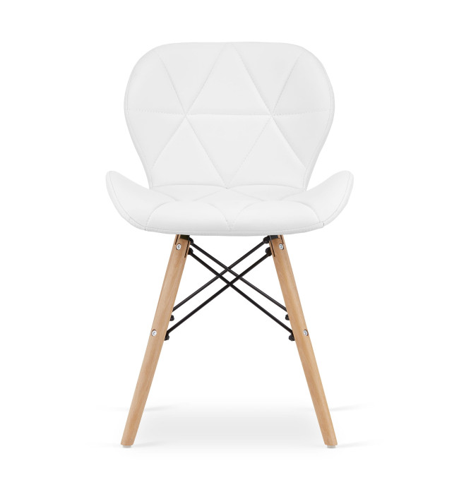 Set čtyř jídelních židlí LAGO ekokůže bílé (4ks)