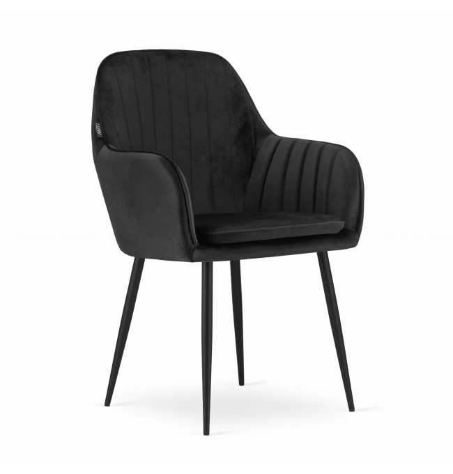 Jídelní židle LUGO černá (černé nohy)