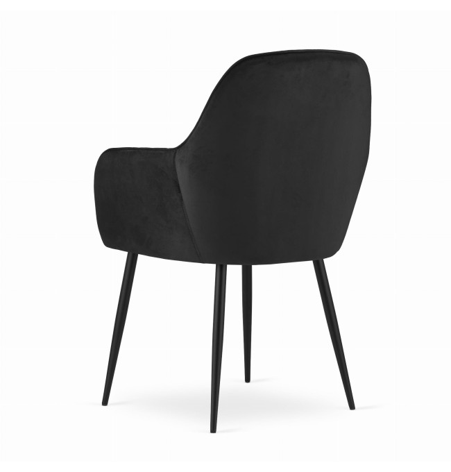 Set jídelních židlí LUGO černé (2ks)