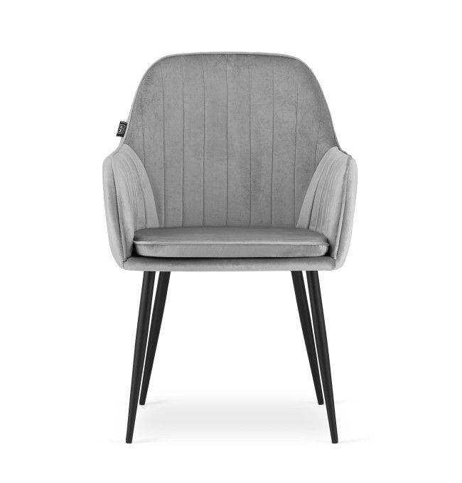 Jídelní židle LUGO stříbrná / šedá