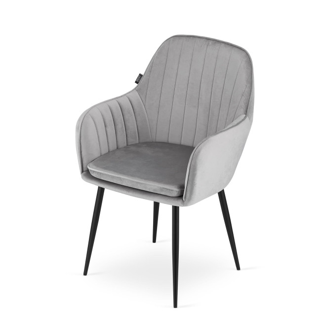 Jídelní židle LUGO stříbrná / šedá