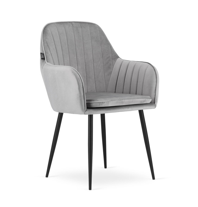 Jídelní židle LUGO stříbrná / šedá