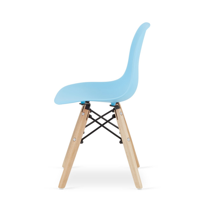 Set čtyř dětských jídelních židlí ZUBI - modré (4ks)