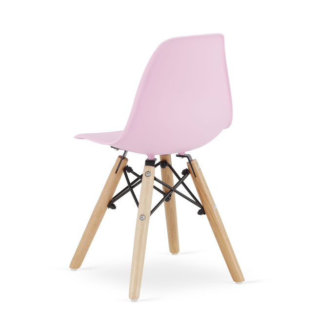 Set čtyř dětských jídelních židlí ZUBI - růžové (4ks)