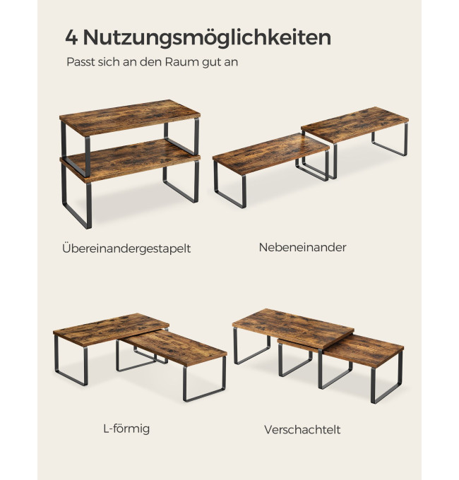 Set 2 kuchyňských polic KCS200X01