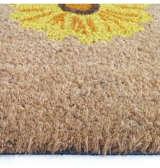 Rohožka Home hnědá / žlutá