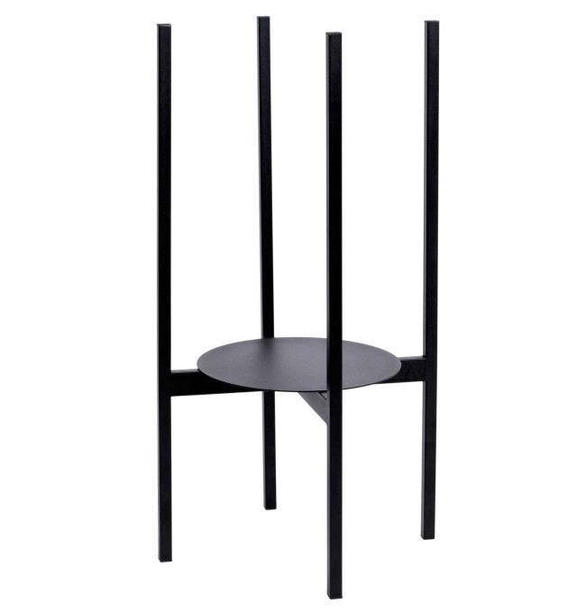Stojan na kvety TORRE černý 70 cm