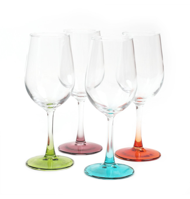 Sada čtyř sklenic LAIA SUMMER na stopce 993903 320 ml (4 ks)