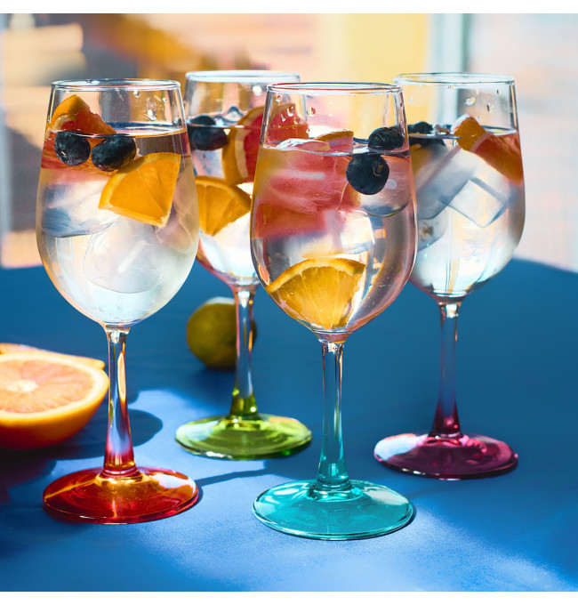 Sada čtyř sklenic LAIA SUMMER na stopce 993903 320 ml (4 ks)