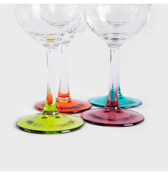 Sada čtyř sklenic LAIA SUMMER na stopce 993903 320 ml (4 ks)