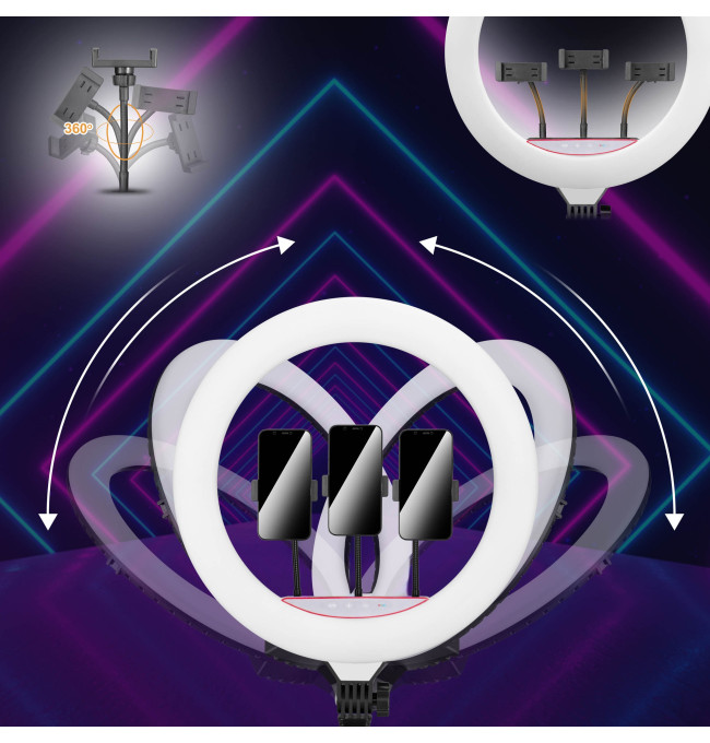 Kruhové světlo LUMO LED RGB