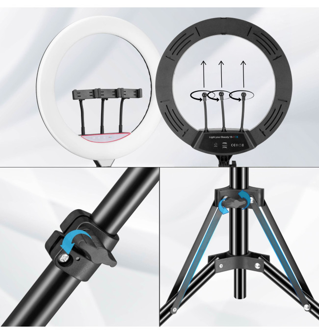 Kruhové světlo LUMO LED RGB