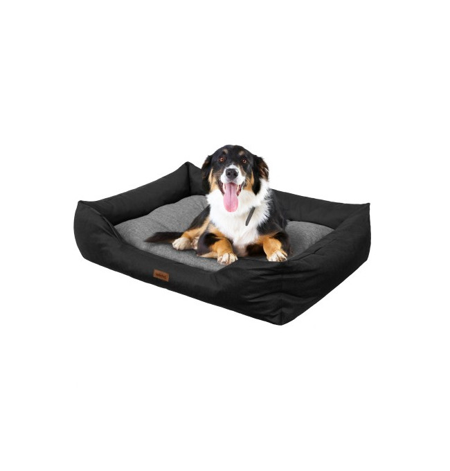 Pelíšek PUFFY R4 EKOMAT černá/grafitová matrace, ekolen