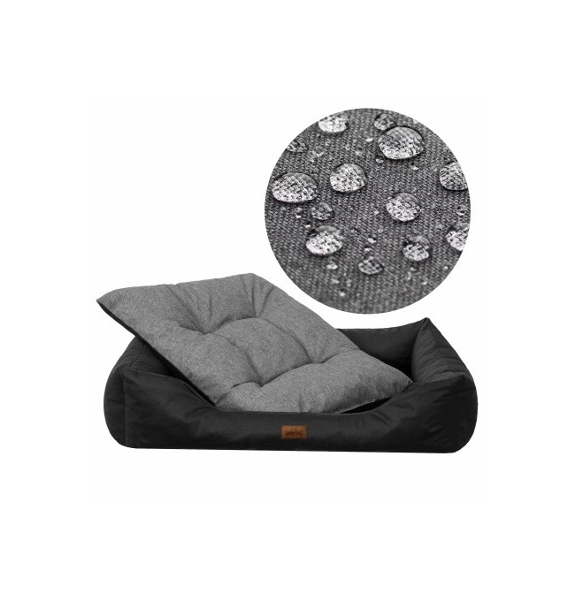 Pelíšek PUFFY R3 EKOMAT černá/grafitová matrace, ekolen