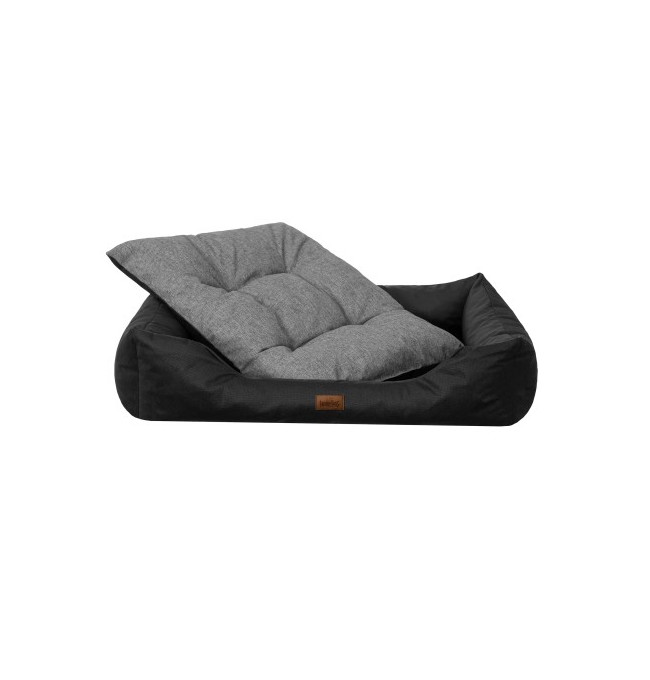 Pelíšek PUFFY R2 EKOMAT černá/grafitová matrace, ekolen