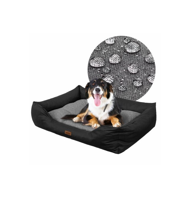 Pelíšek PUFFY R3 EKOMAT černá/grafitová matrace, ekolen