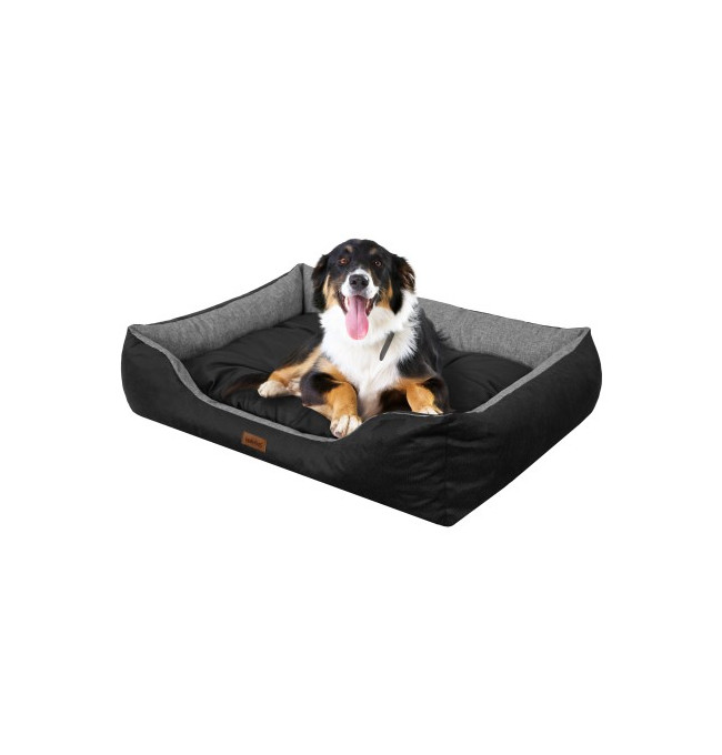 Pelíšek PUFFY R3 EKOSIDE grafitová / černá matrace, ekolen