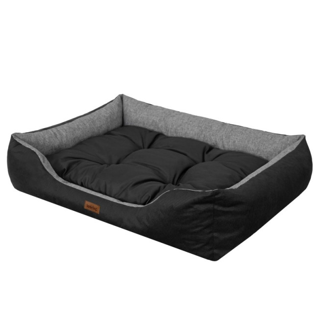 Pelíšek PUFFY R4 EKOSIDE grafitová / černá matrace, ekolen
