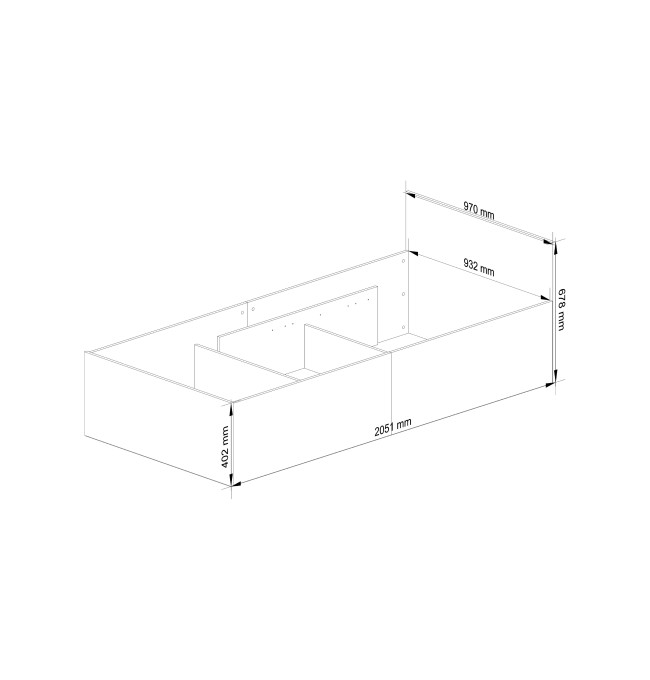 Jednolůžková postel s roštem a matrací 90x200 cm, bílá