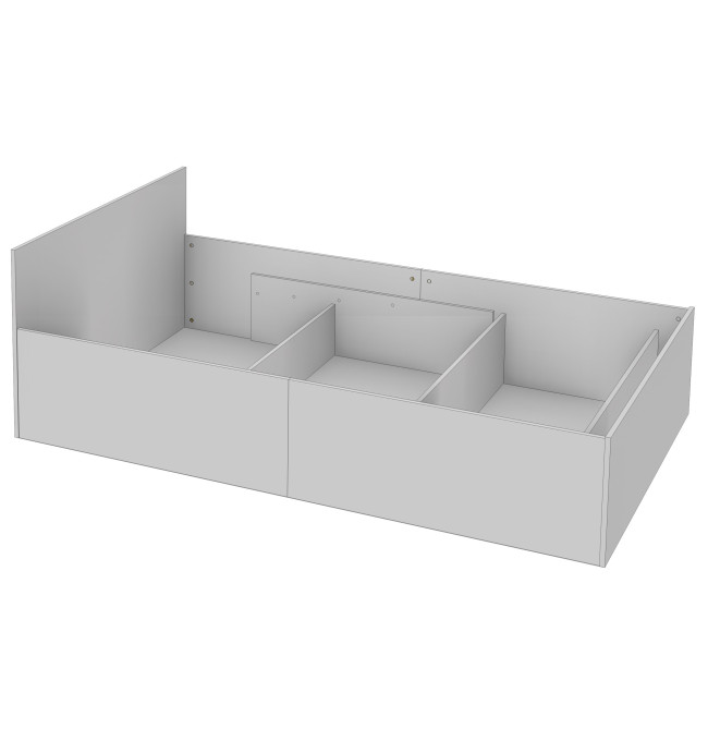 Jednolůžková postel s roštem a matrací 90x200 cm, bílá