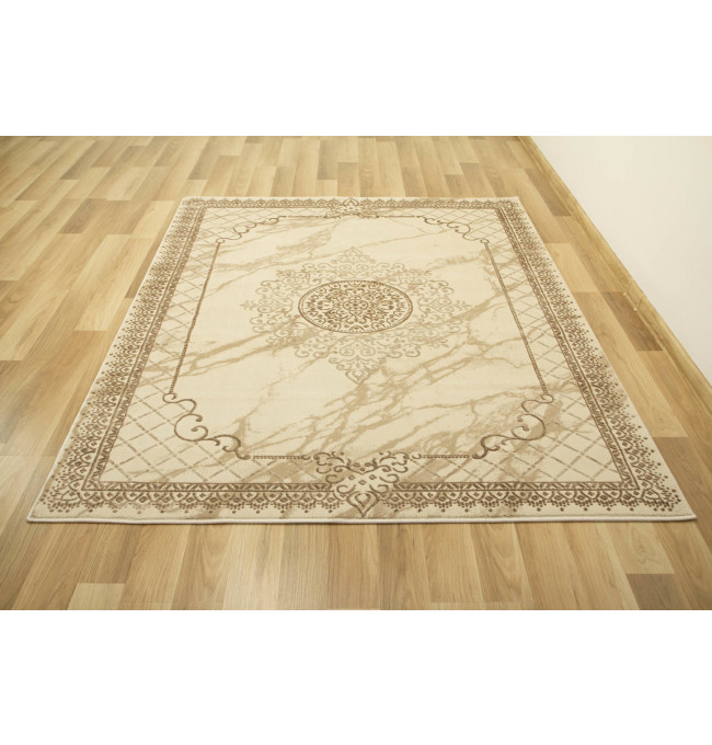 Koberec Allora Plus 8164A Marmur Ornament béžový / krémový