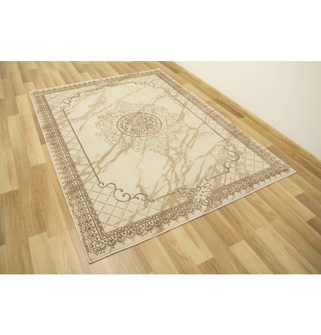 Koberec Allora Plus 8164A Marmur Ornament béžový / krémový