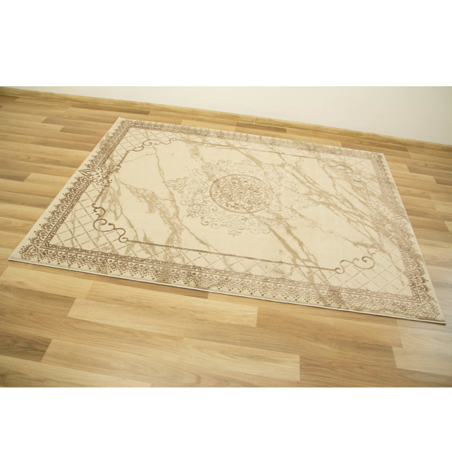 Koberec Allora Plus 8164A Marmur Ornament béžový / krémový