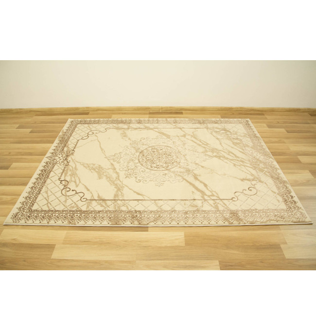 Koberec Allora Plus 8164A Marmur Ornament béžový / krémový