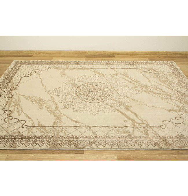 Koberec Allora Plus 8164A Marmur Ornament béžový / krémový