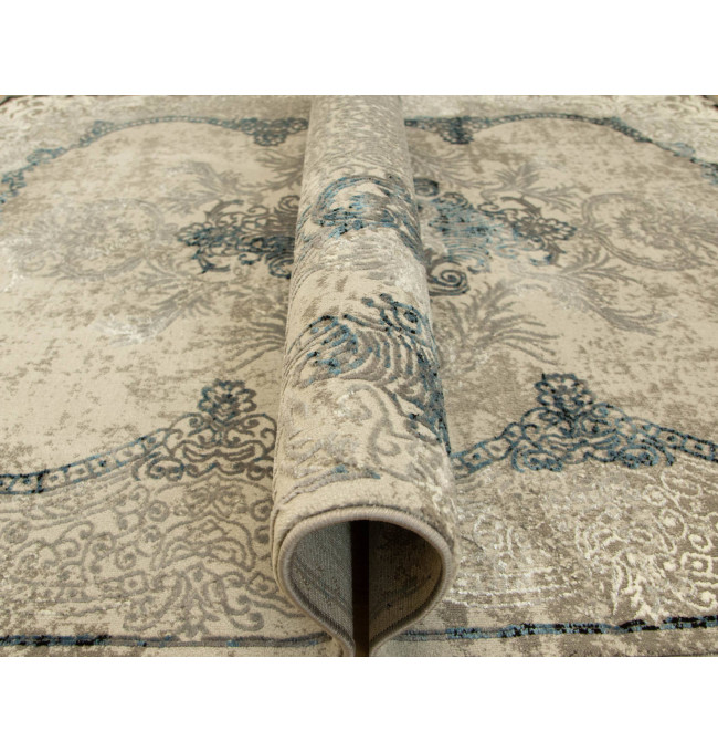 Koberec Allora Plus 9435A Ornament sivý / modrý