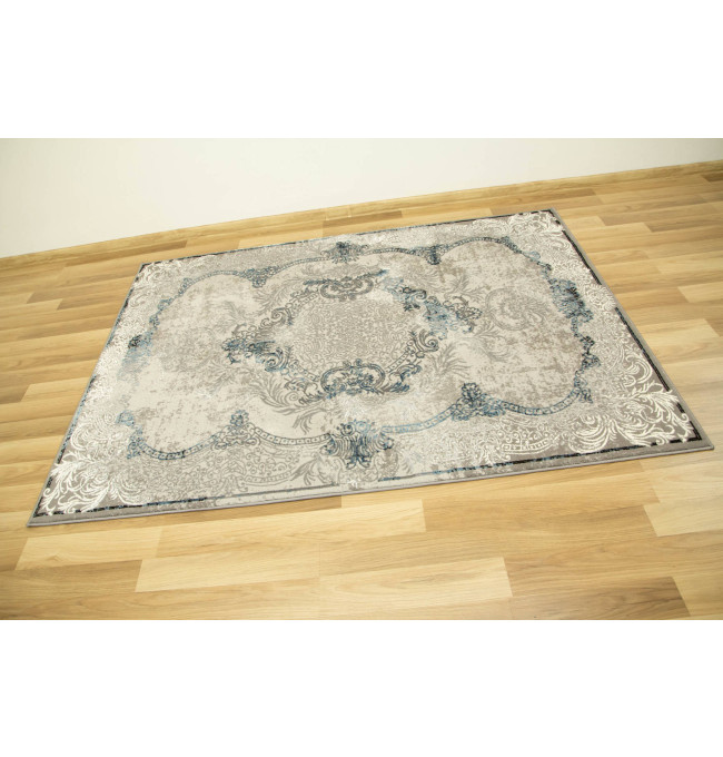 Koberec Allora Plus 9435A Ornament sivý / modrý