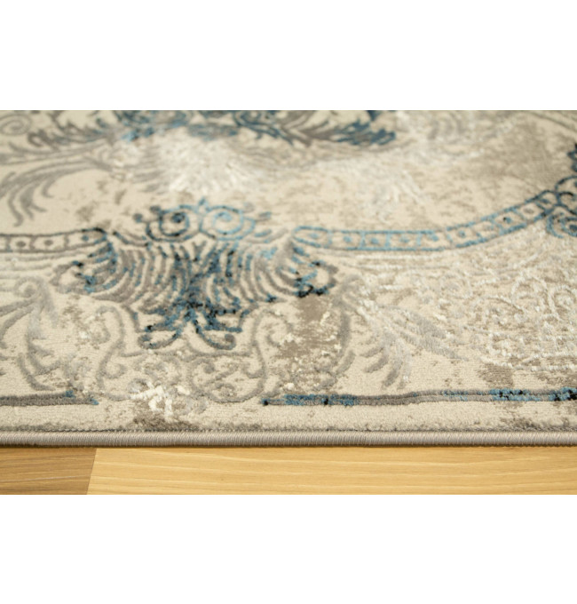 Koberec Allora Plus 9435A Ornament sivý / modrý