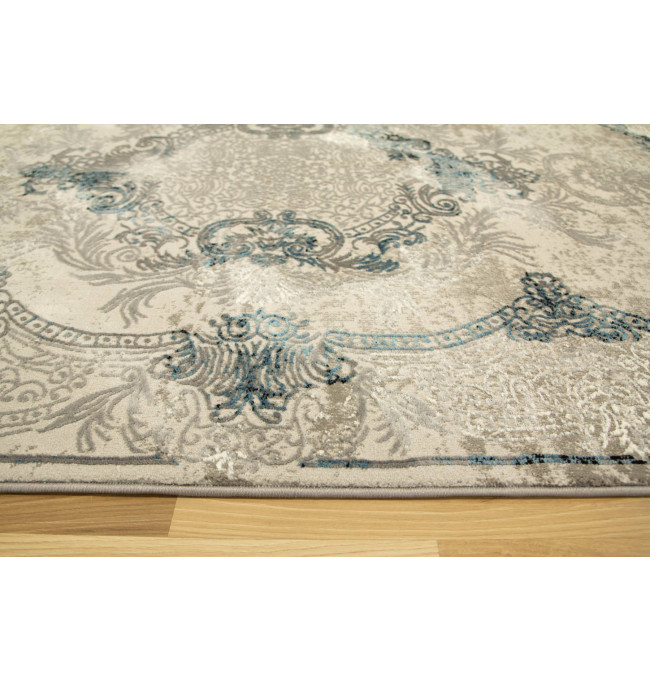 Koberec Allora Plus 9435A Ornament sivý / modrý