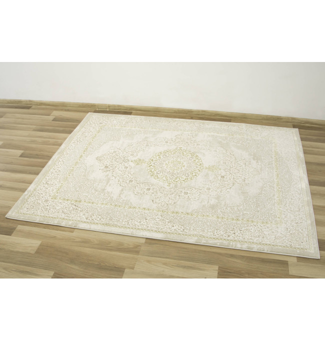 Koberec Allora Plus B826A lesklý krémový/zlatý