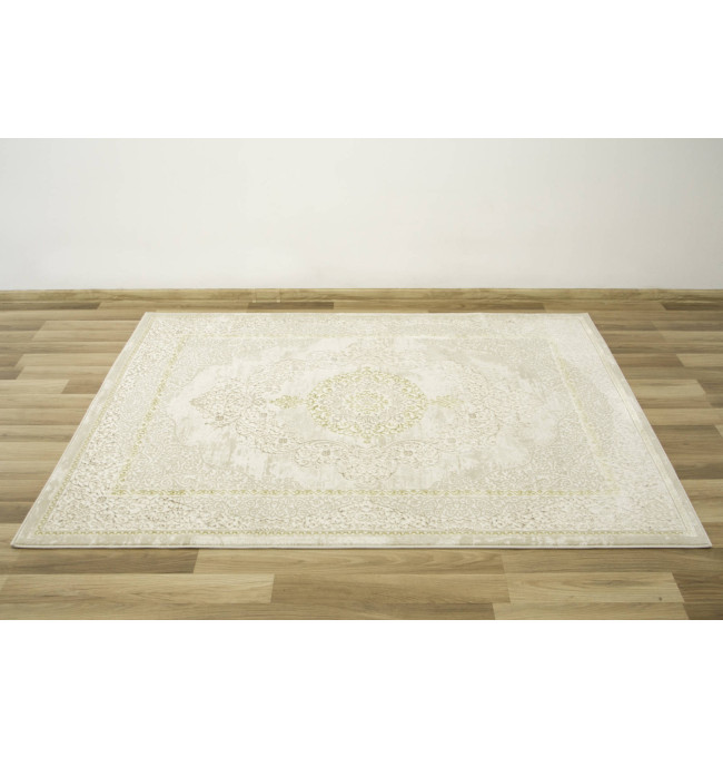 Koberec Allora Plus B826A lesklý krémový/zlatý