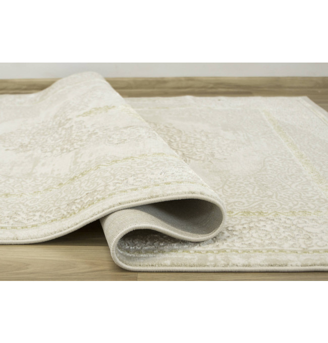 Koberec Allora Plus B826A lesklý krémový/zlatý