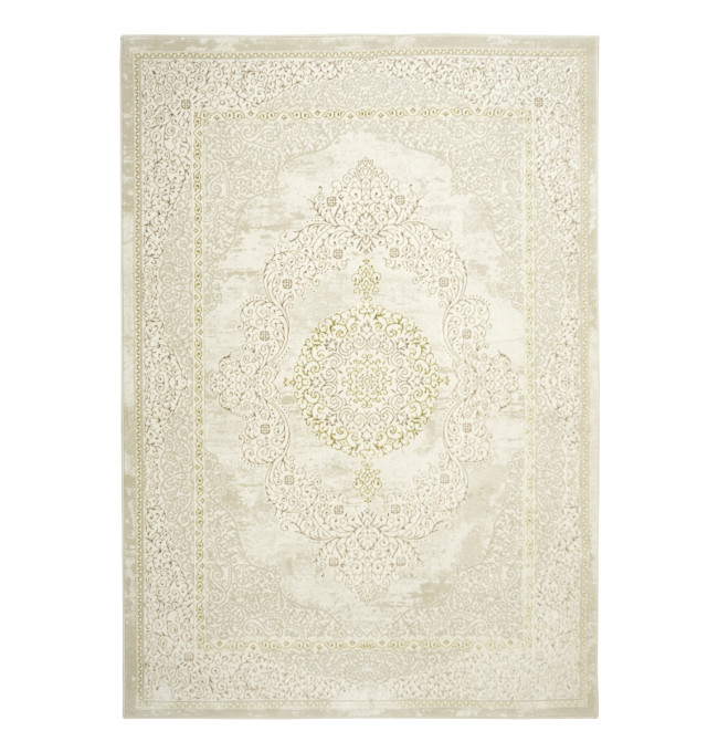 Koberec Allora Plus B826A lesklý krémový/zlatý