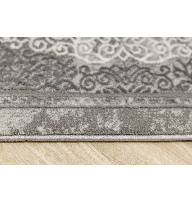 Koberec Allora Plus B826A ornament, šedý / stříbrný