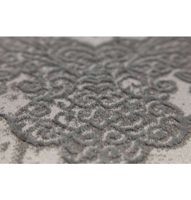 Koberec Allora Plus B826A ornament, šedý / stříbrný