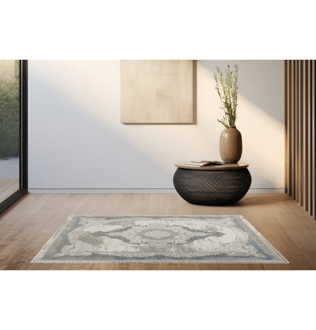 Koberec Allora Plus B827B ornament, šedý