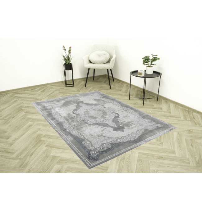 Koberec Allora Plus B827B ornament, šedý
