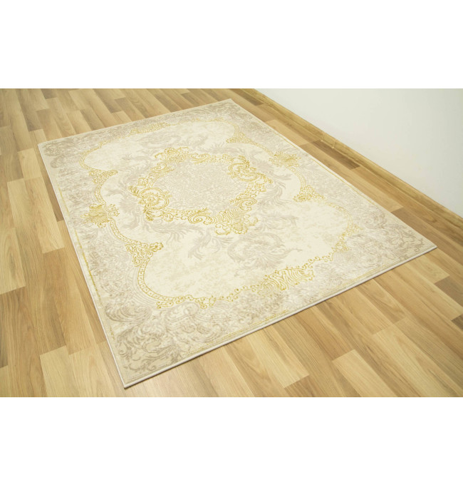 Koberec Allora Plus 9435A Ornament krémový / béžový / zlatý