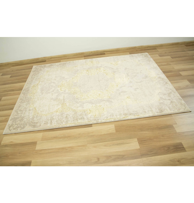 Koberec Allora Plus 9435A Ornament krémový / béžový / zlatý