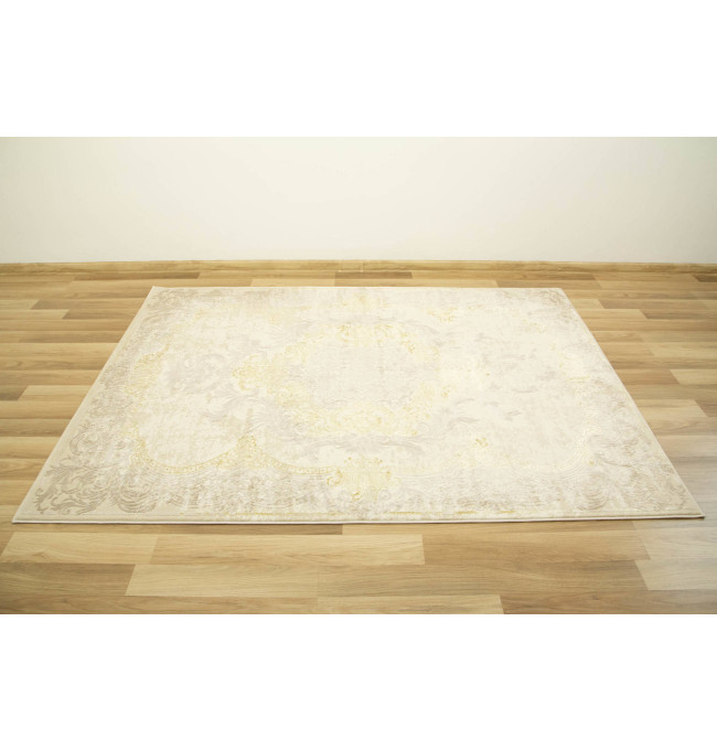 Koberec Allora Plus 9435A Ornament krémový / béžový / zlatý