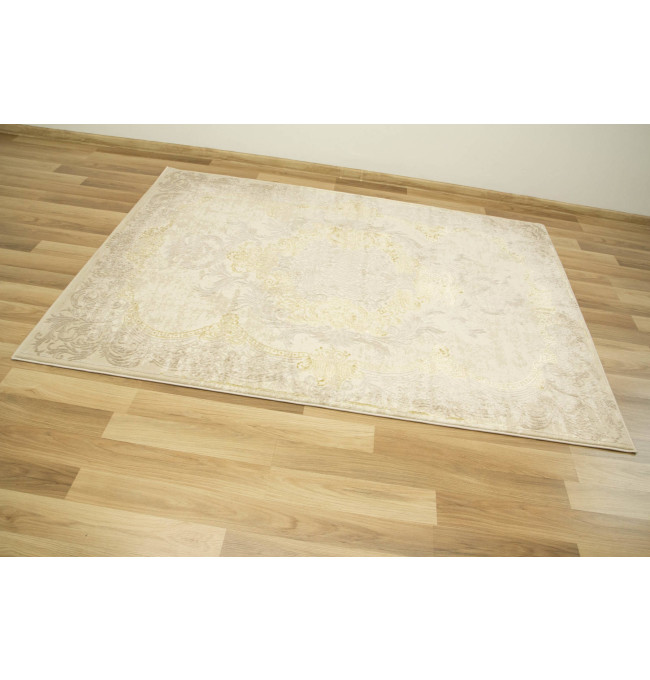 Koberec Allora Plus 9435A Ornament krémový / béžový / zlatý