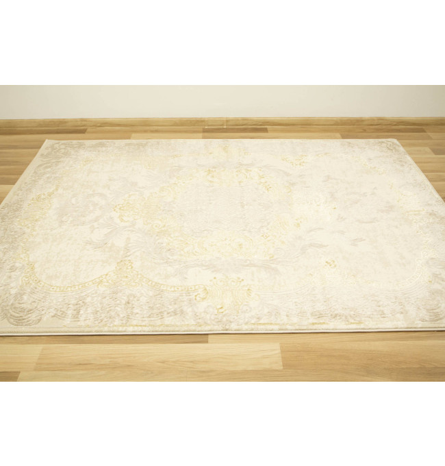 Koberec Allora Plus 9435A Ornament krémový / béžový / zlatý