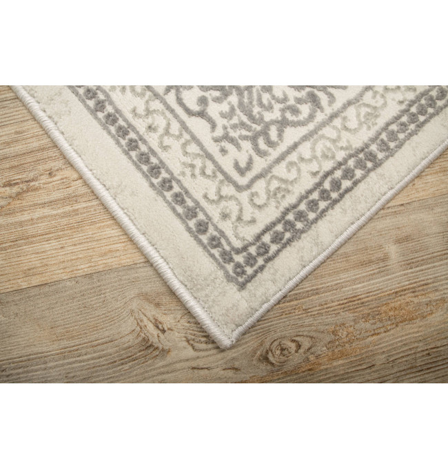 Koberec Allora Plus F345A ornament, stříbrný / šedý