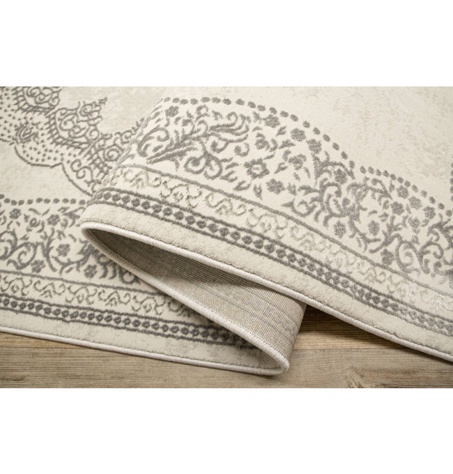 Koberec Allora Plus F345A ornament, stříbrný / šedý