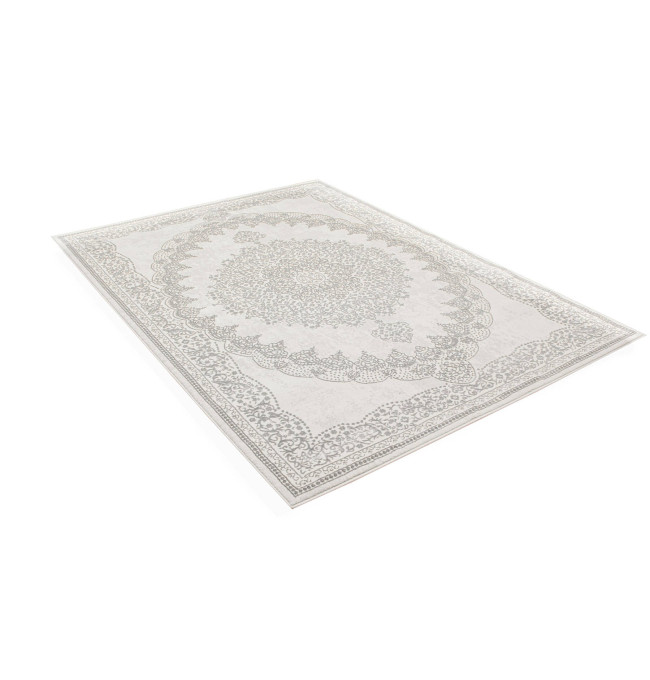 Koberec Allora Plus F345A ornament, stříbrný / šedý